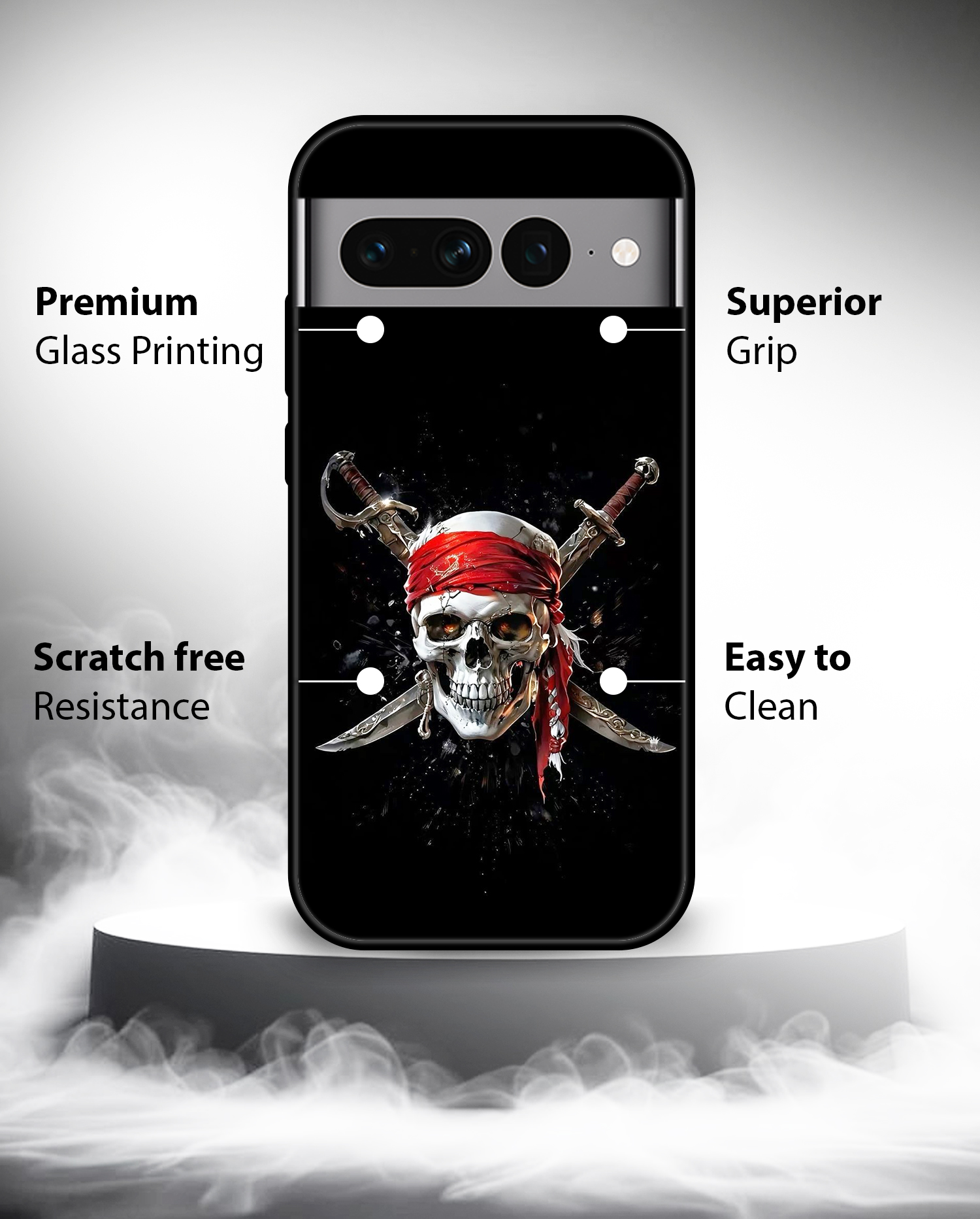 Premium Pirate Skull Google Pixel 7 - Image 2
