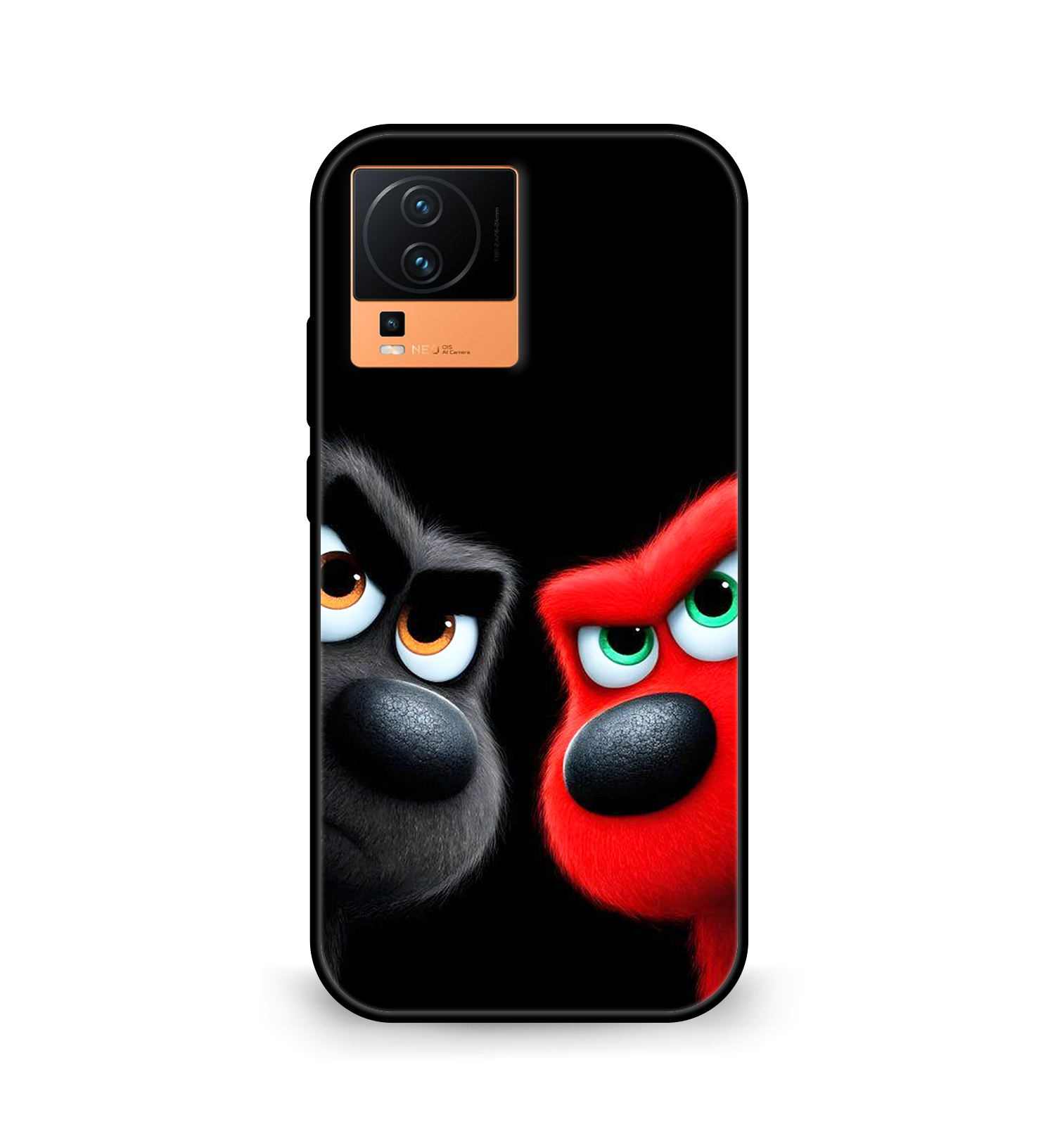 Flyby Dual Cartoon Dog Face Mobile Cover