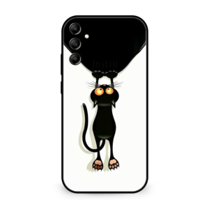 Flyby Cute Black Cat Mobile Cover