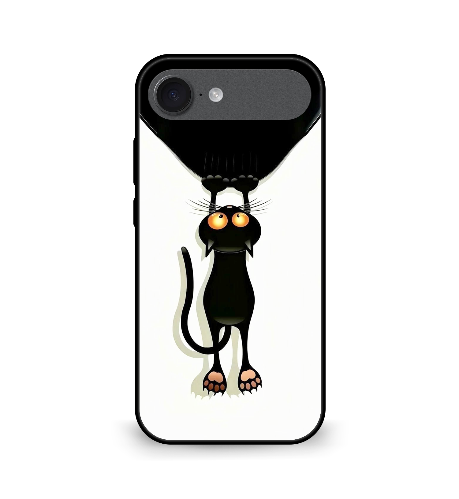 flyby Cute Black Cat Mobile Cover