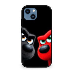 Premium Dual Cartoon Dog Face iPhone 13