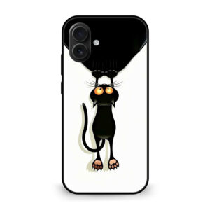Premium Cute Black Cat iPhone 16