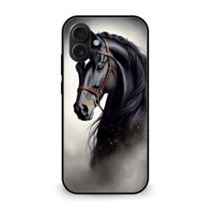 Premium Black Horse iPhone 17