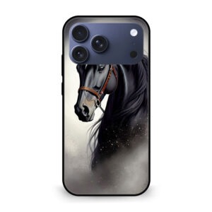 Black Horse mobile cover iPhone 17 Pro Max