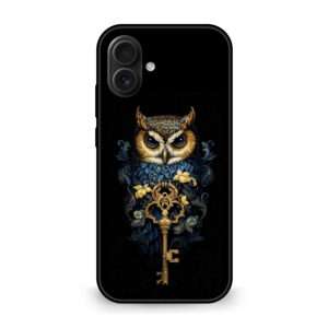 Premium Owl With Key iPhone 17