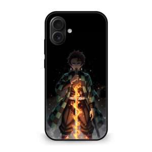 Premium Anime Fire Sward iPhone 17