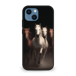 Premium Wild Running Horses iPhone 14