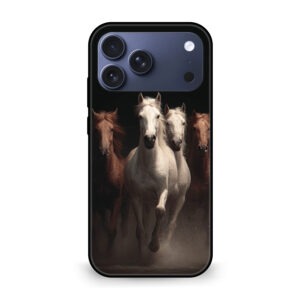Wild Running Horses mobile cover iPhone 17 Pro Max