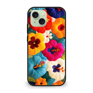 Premium MultiColor Flowers iPhone 15