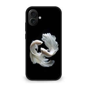 Premium White Fish Mobile Cover for iPhone 17