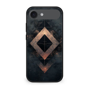 Premium Geometric Bronze Warrior iPhone Air