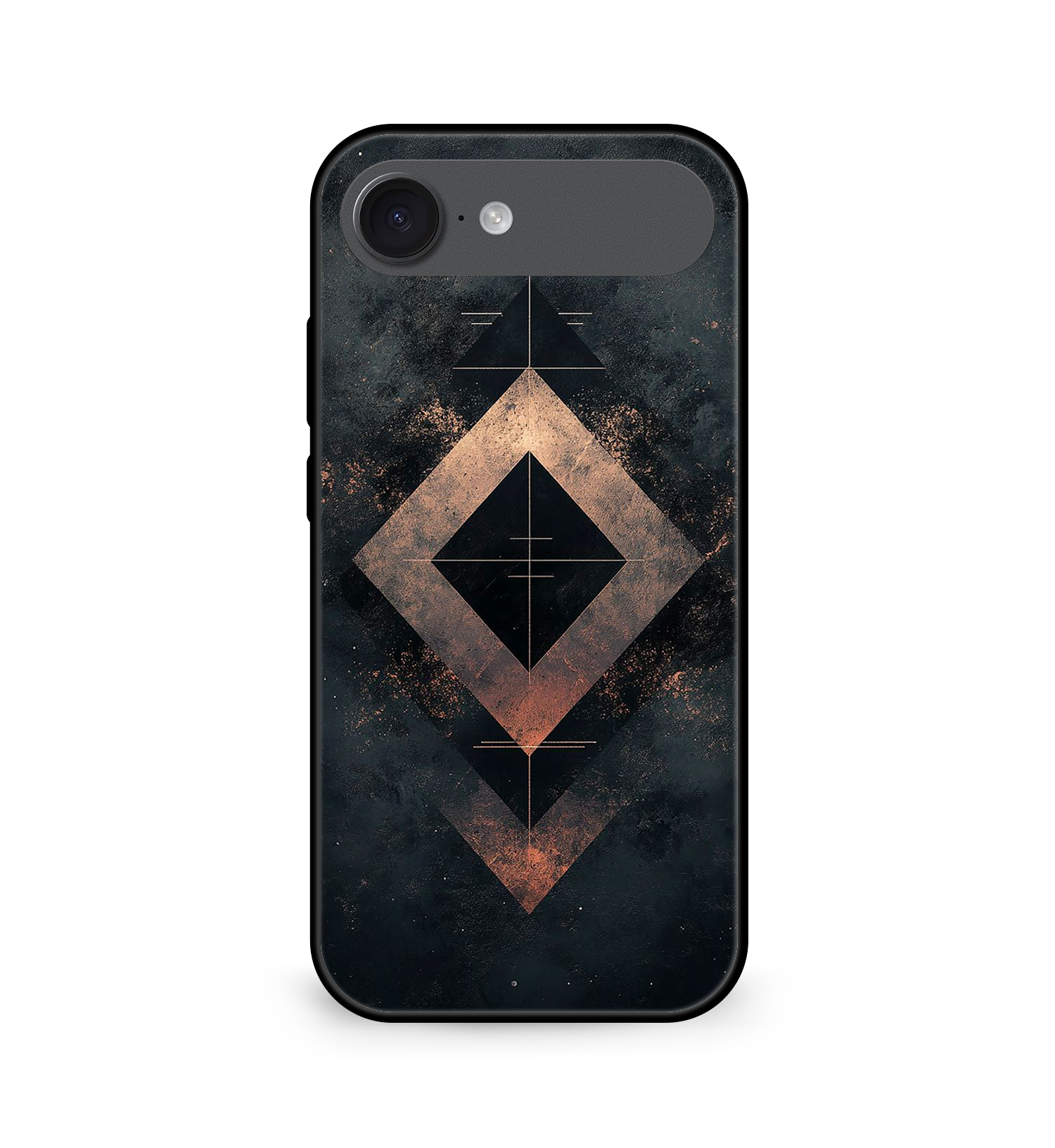 Premium Geometric Bronze Warrior iPhone Air