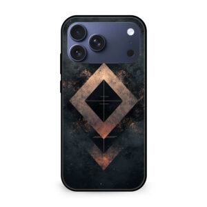 Premium Geometric Bronze iPhone 17 Pro