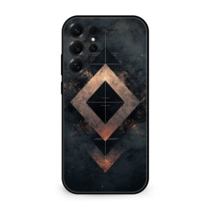 Premium Geometric Bronze Samsung S25 Ultra
