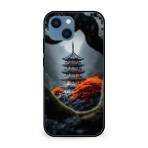 Flyby Peaceful Pagoda Landscape Mobile Case