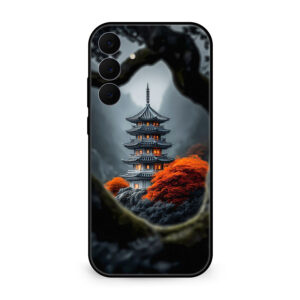 Premium Peaceful Pagoda Landscape Samsung S25 FE