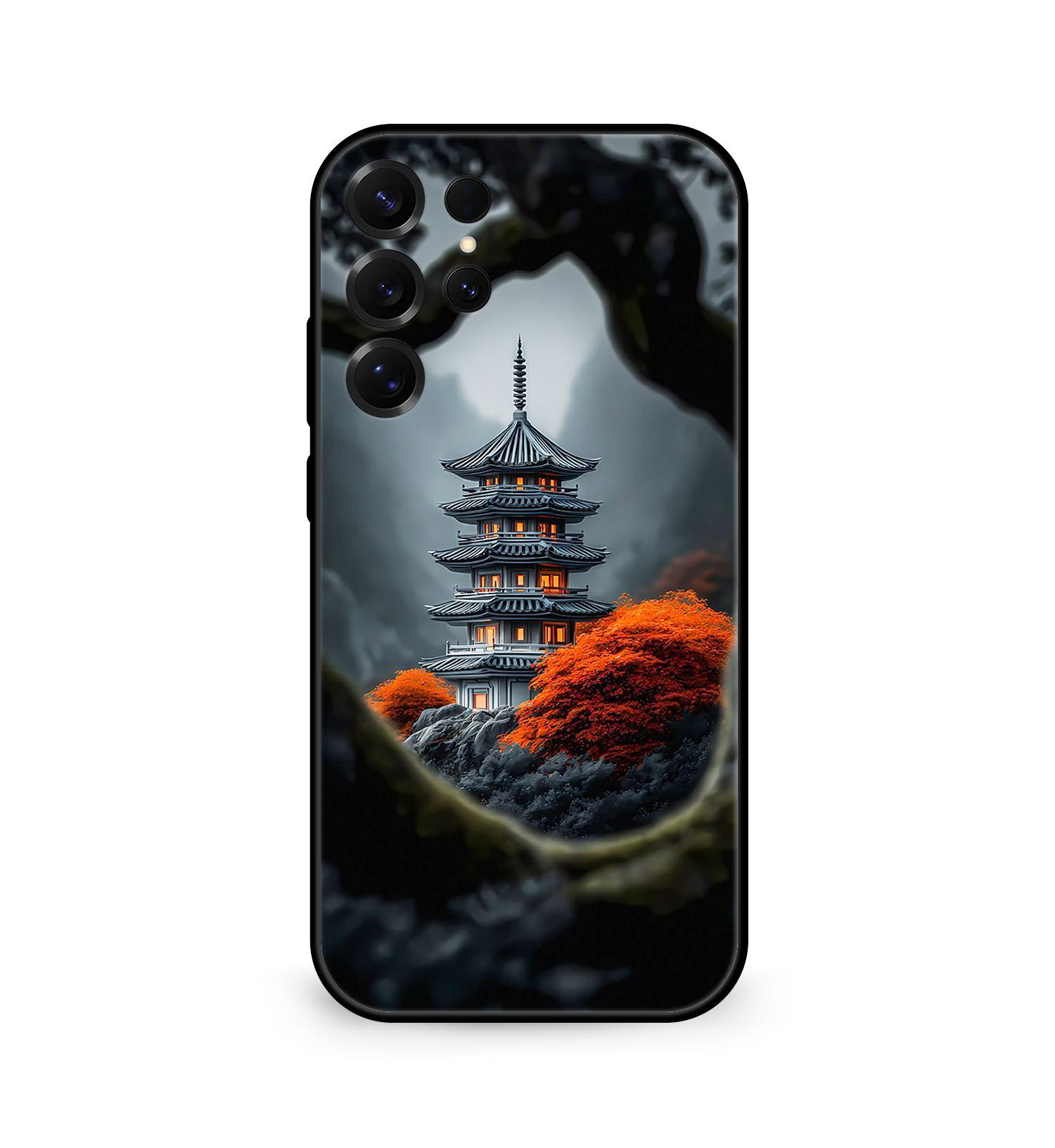 Premium Peaceful Pagoda Landscape Samsung S25 Ultra