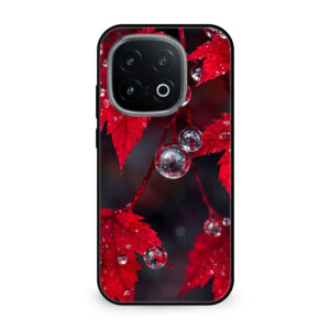 Premium Autumn Red Maple Leaf iQOO 13