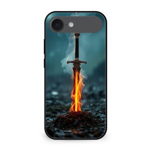 Premium Flaming Sword iPhone Air