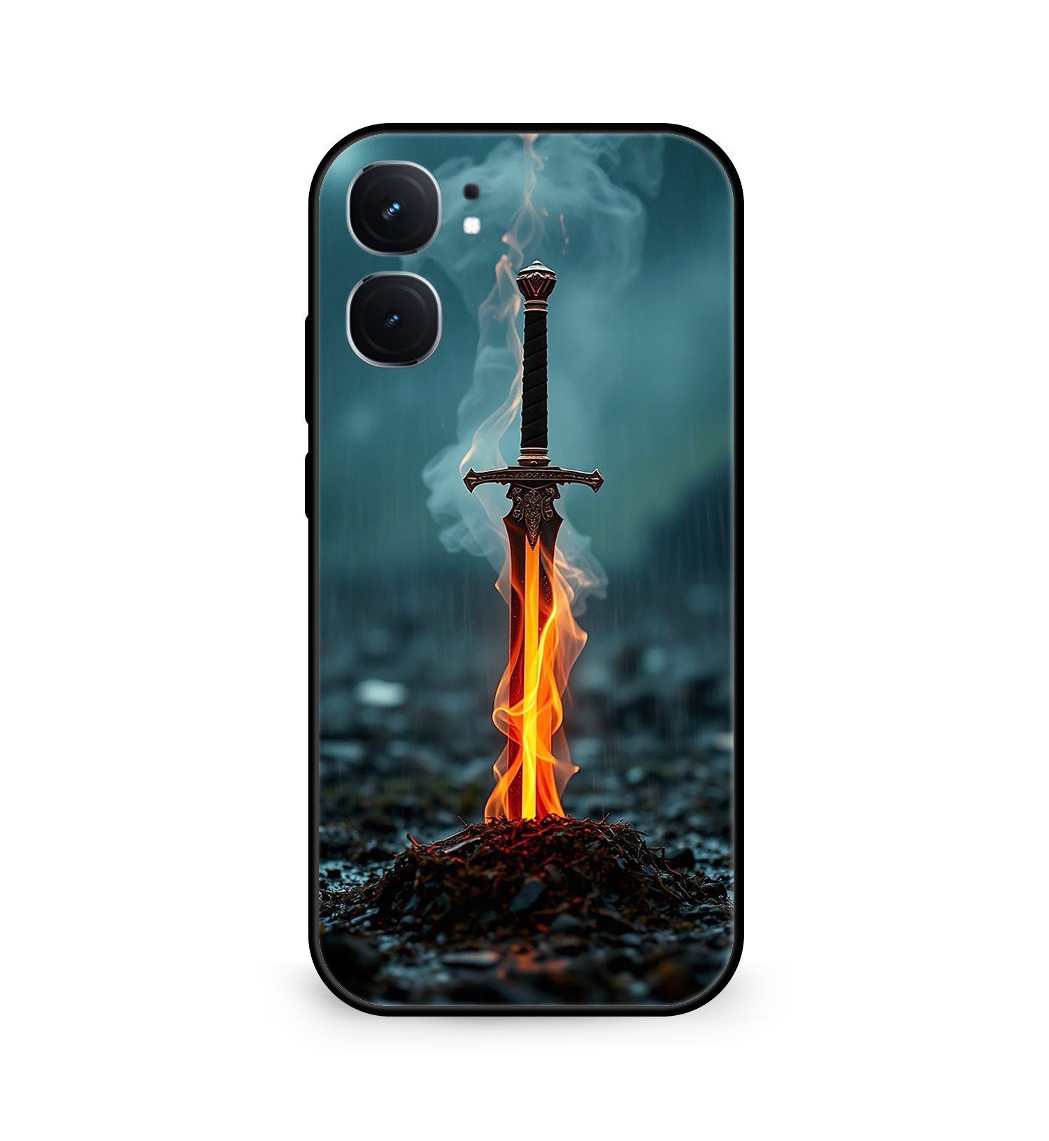 Premium Flaming Sword Mobile Cover for iQOO Neo 9 Pro