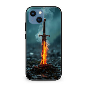 Flyby Flaming Sword Mobile Case