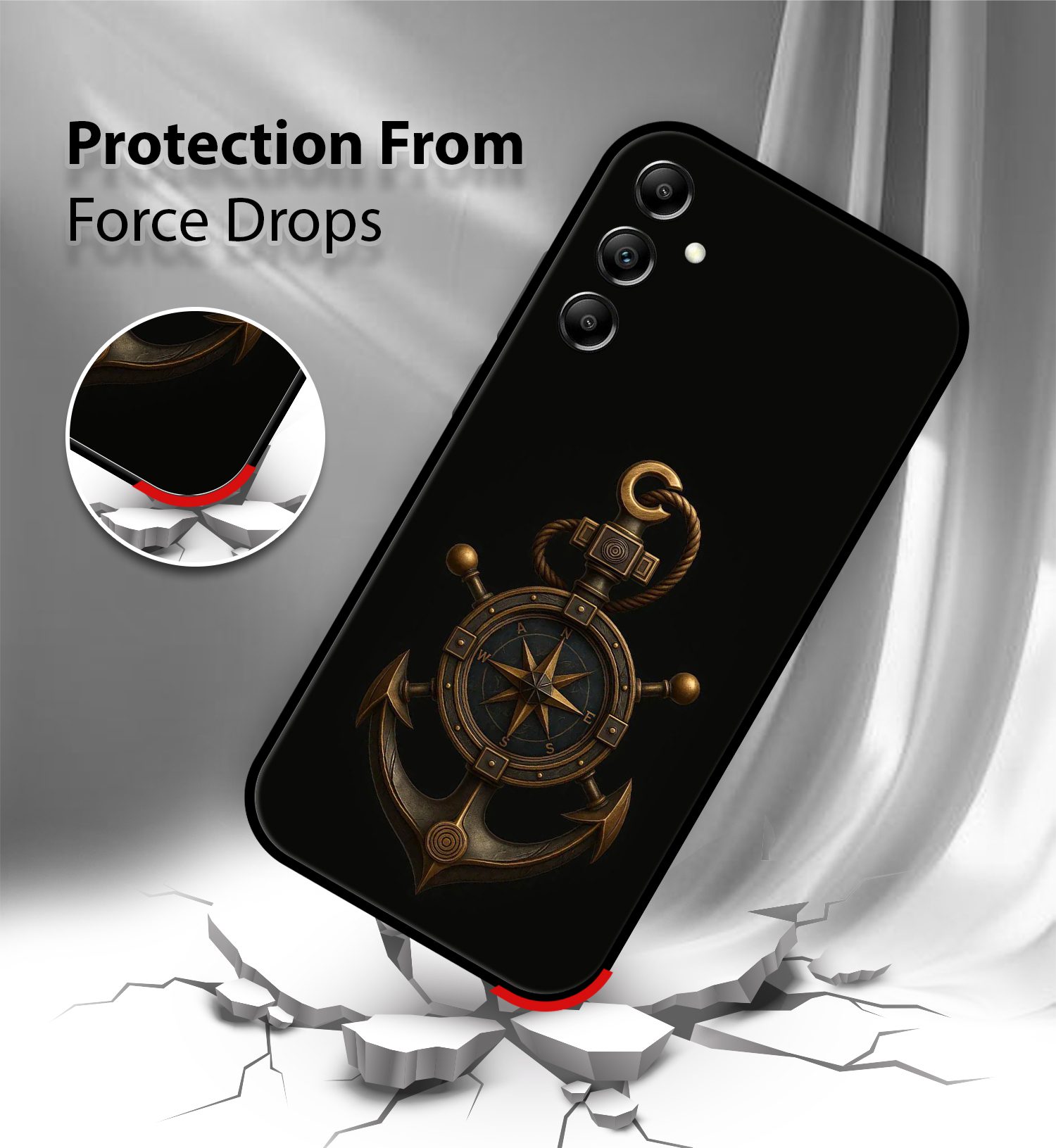 Premium Pirate Nautical Anchor Compass Samsung A14 - Image 4