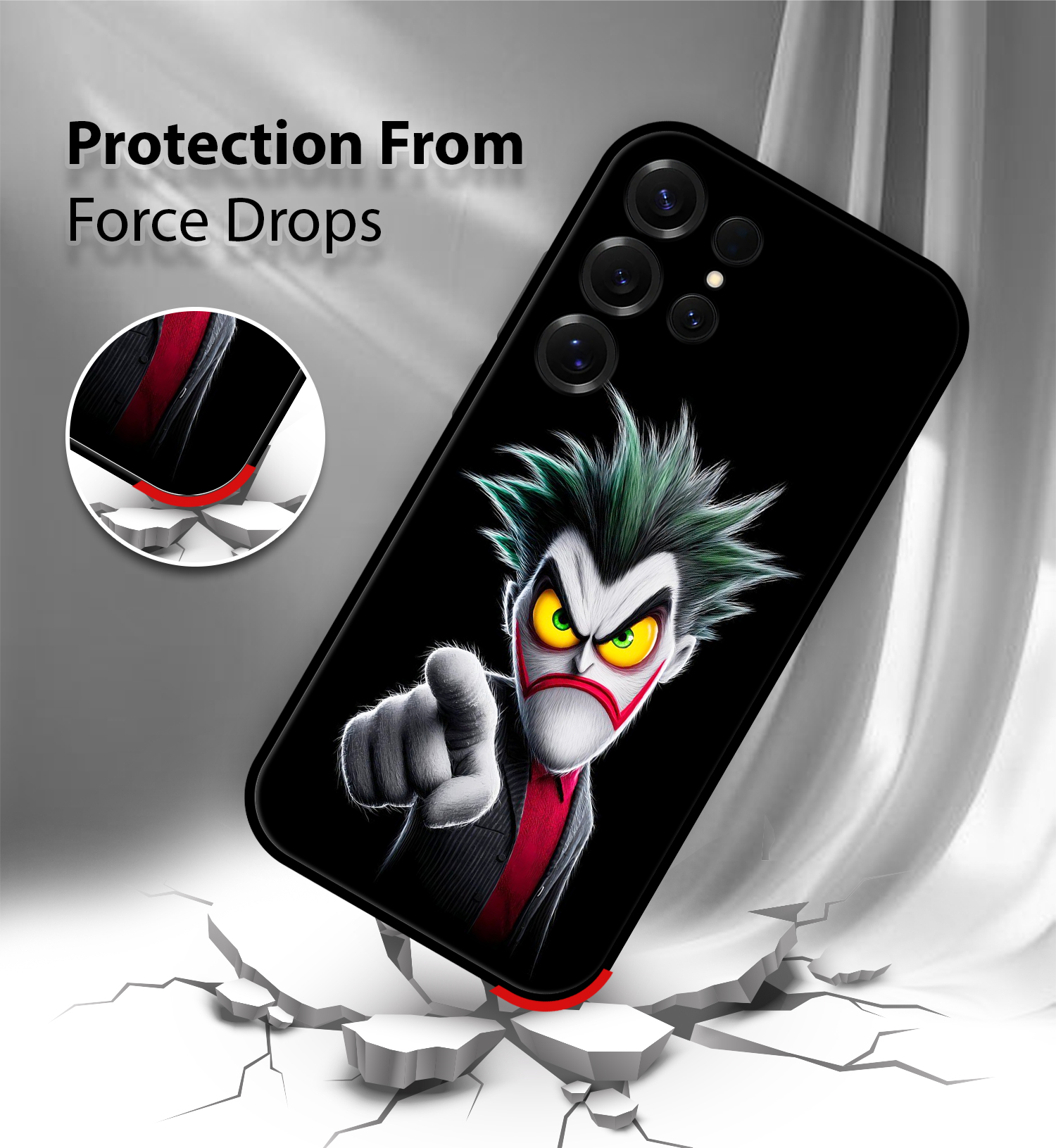 Premium Stylish Cartoon Villain Samsung S25 Ultra - Image 4