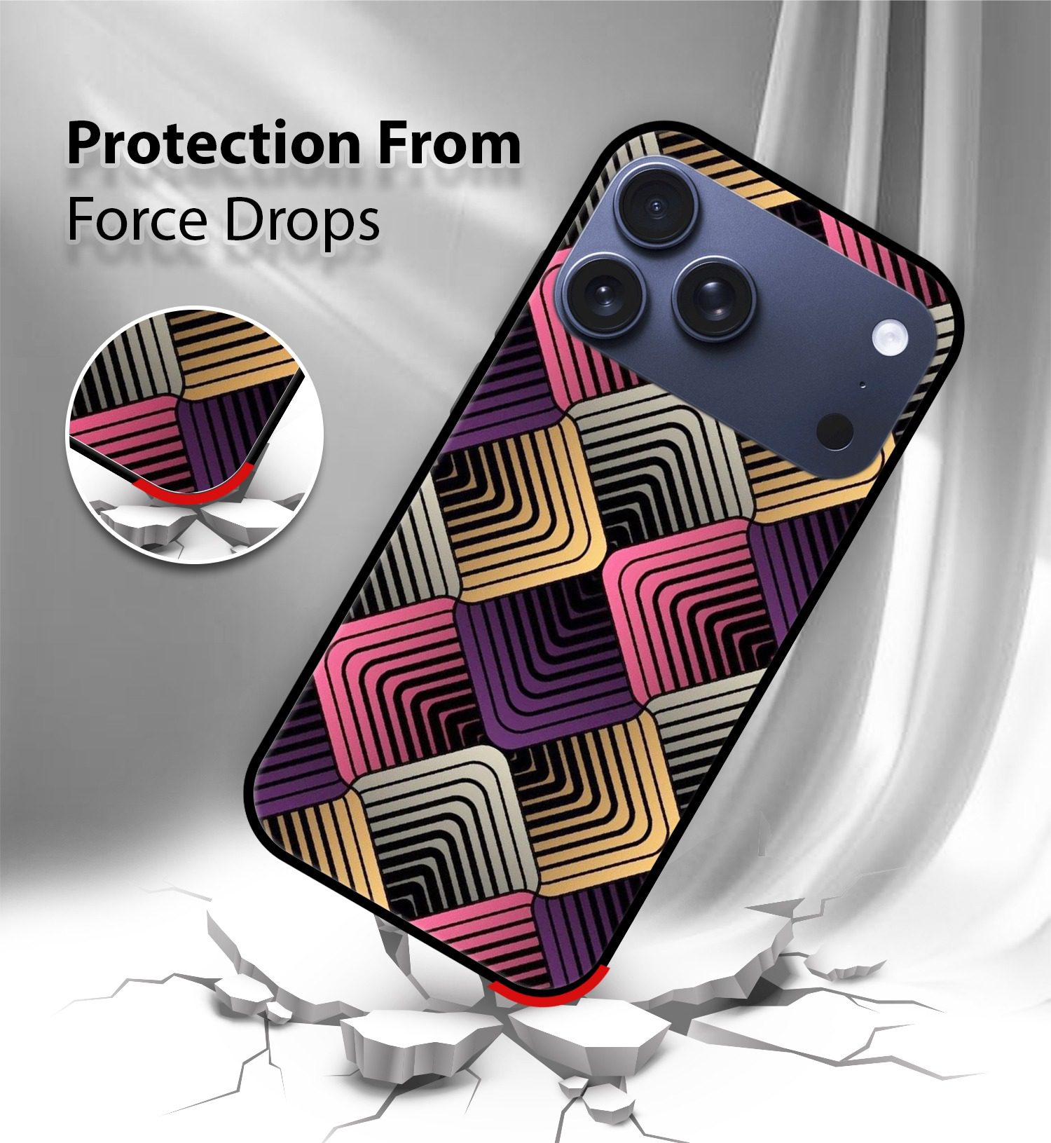 Colorful Abstract Pattern mobile cover iPhone 17 Pro Max