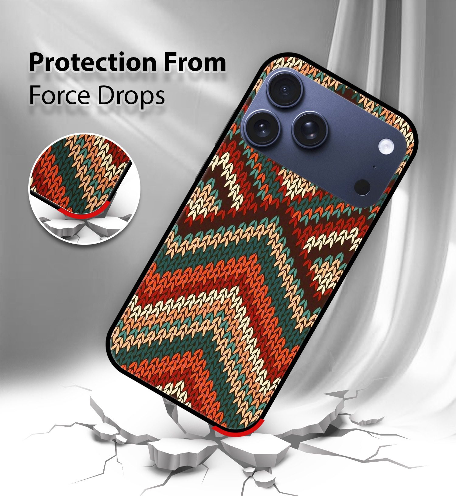 Winter Sweater Knitting mobile cover iPhone 17 Pro Max