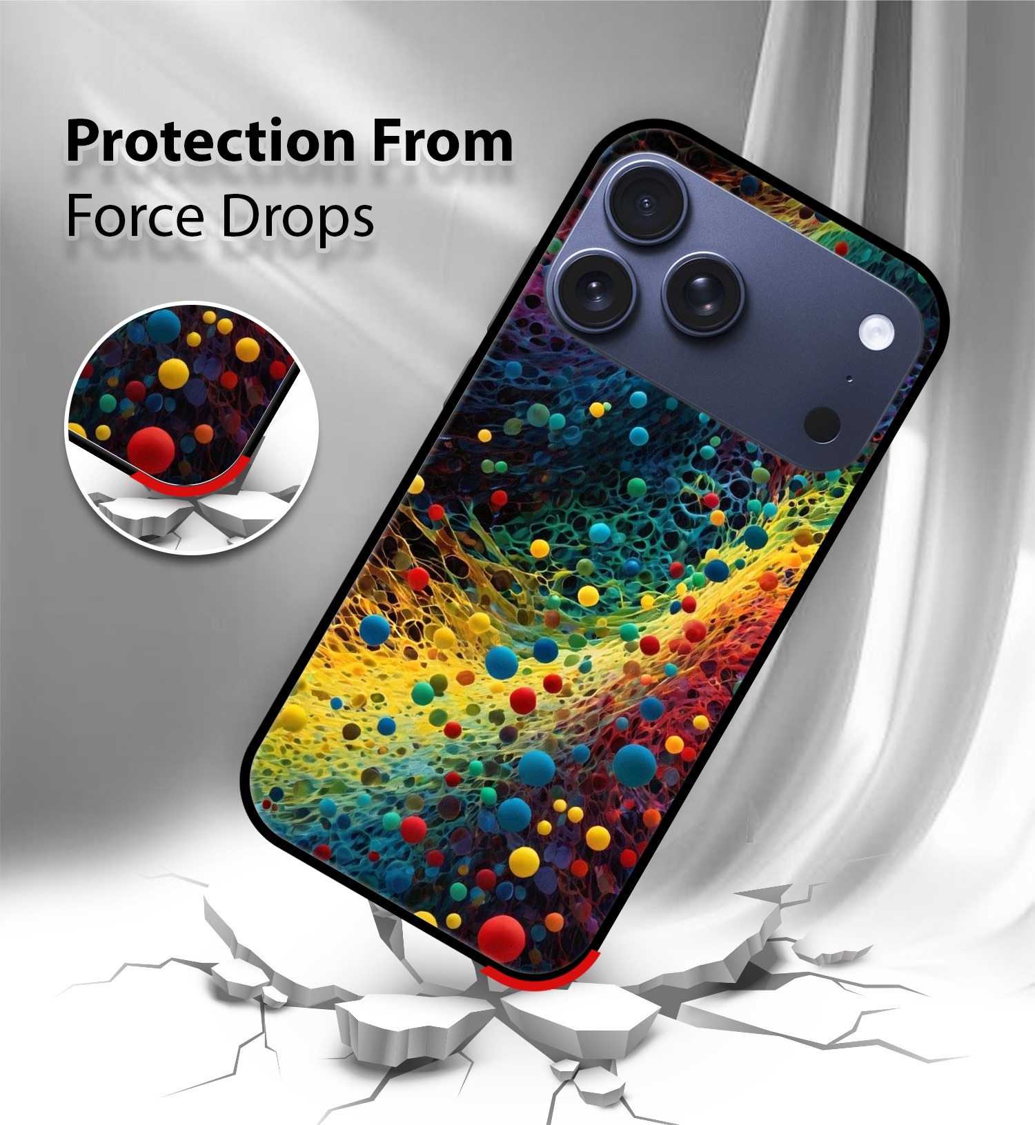 Particle Flow mobile cover iPhone 17 Pro Max