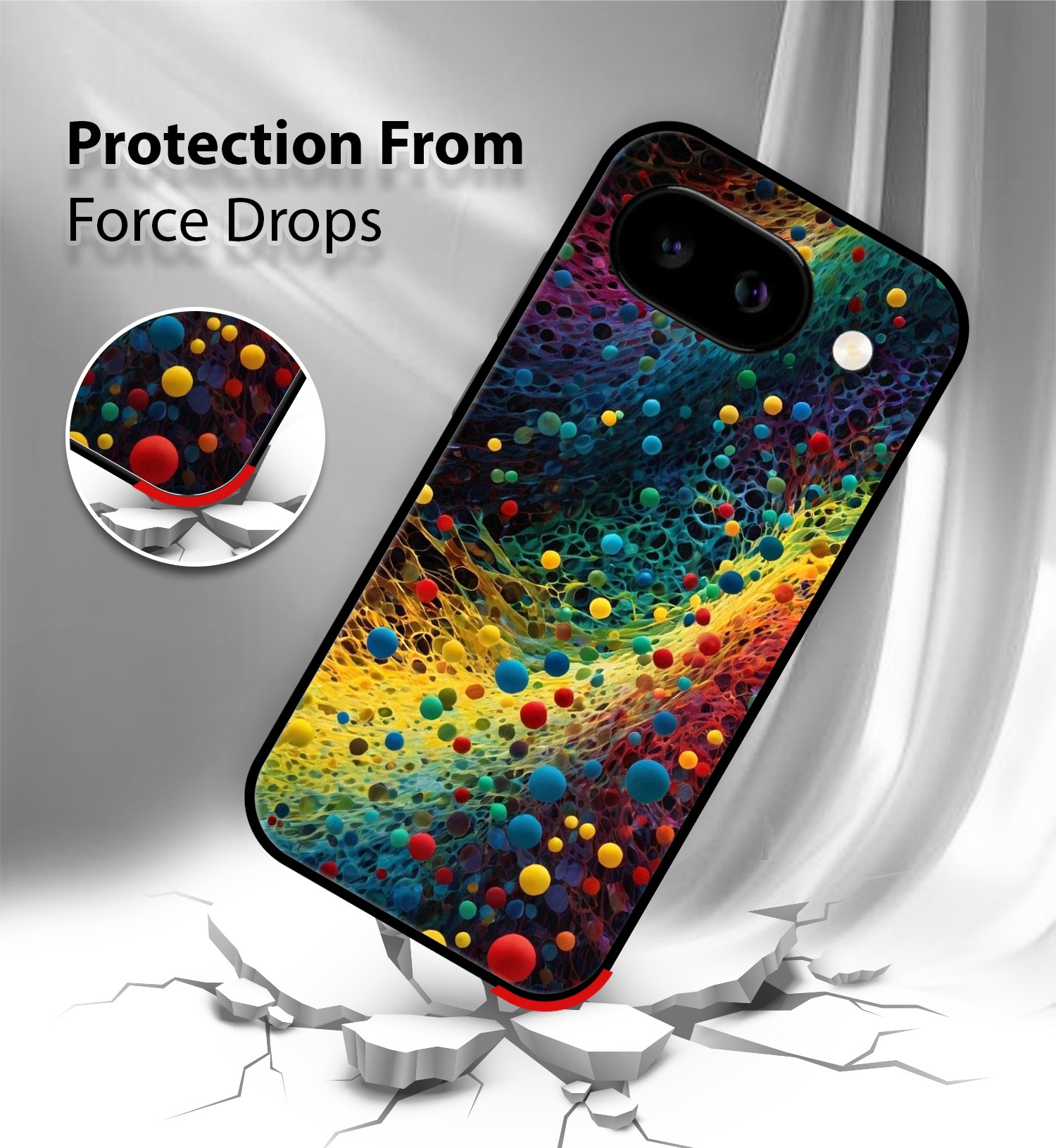 Particle Flow mobile cover Google Pixel 9A