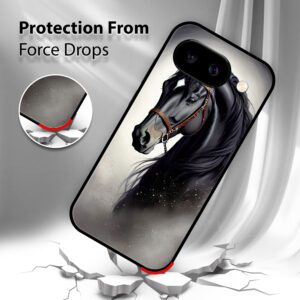 Black Horse mobile cover Google Pixel 9A