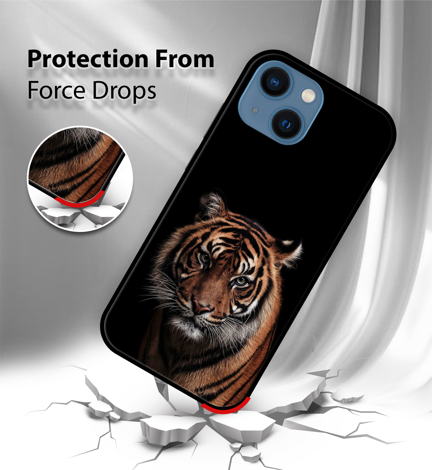 Premium Tiger Design iPhone 13 - Image 2