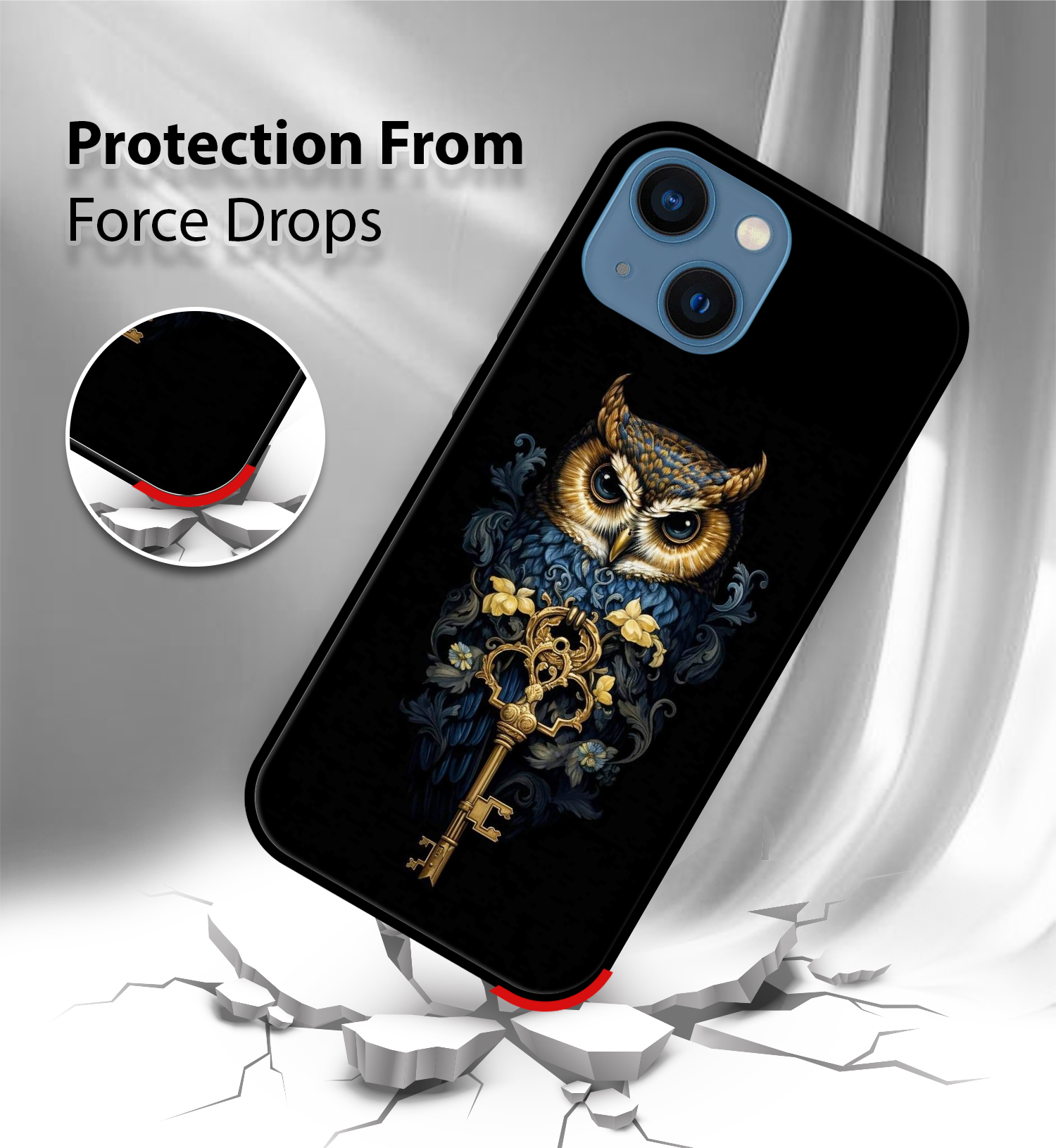 Premium Owl With Key iPhone 13 - Image 2