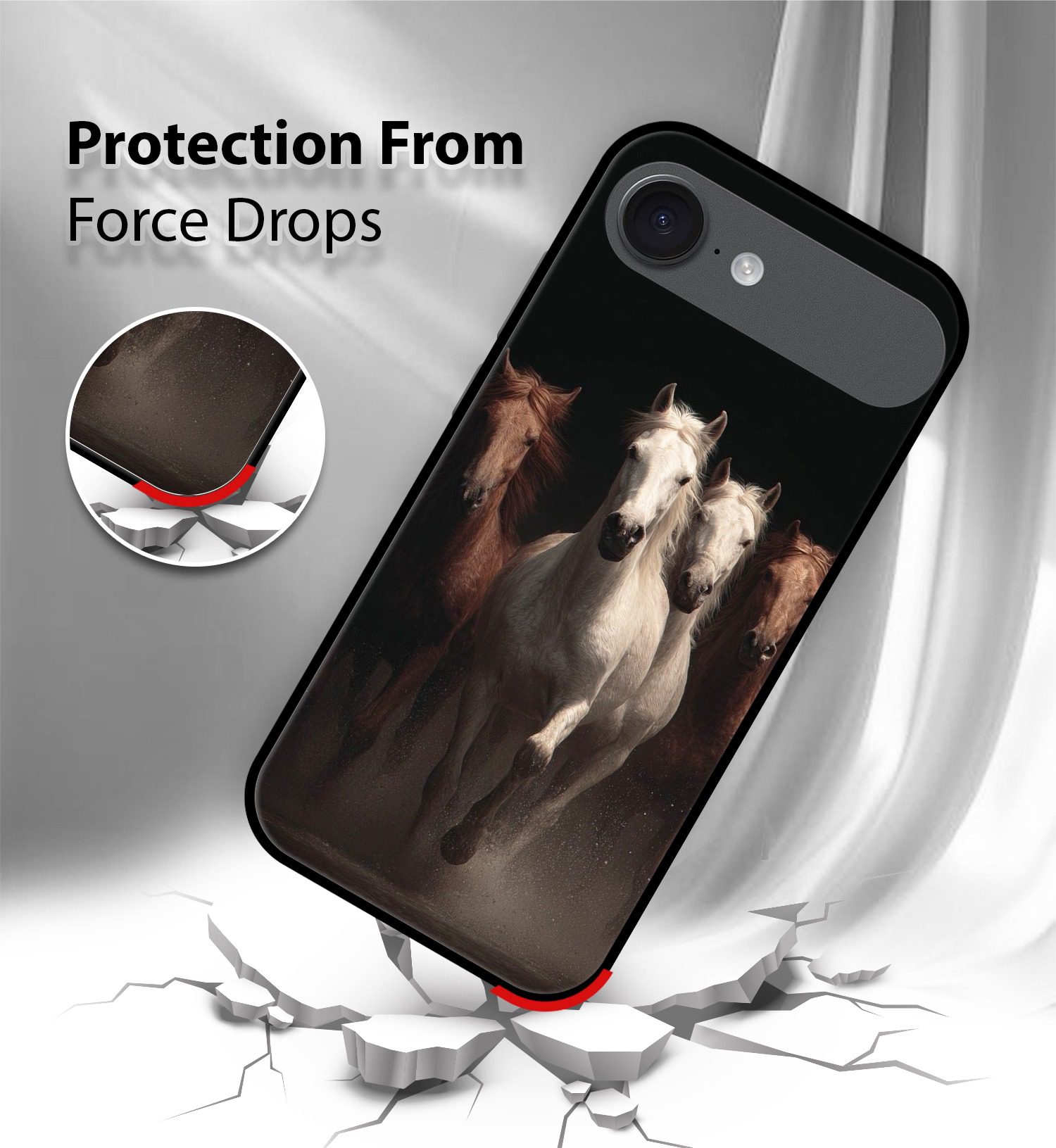 Wild Running Horses mobile cover iPhone Air