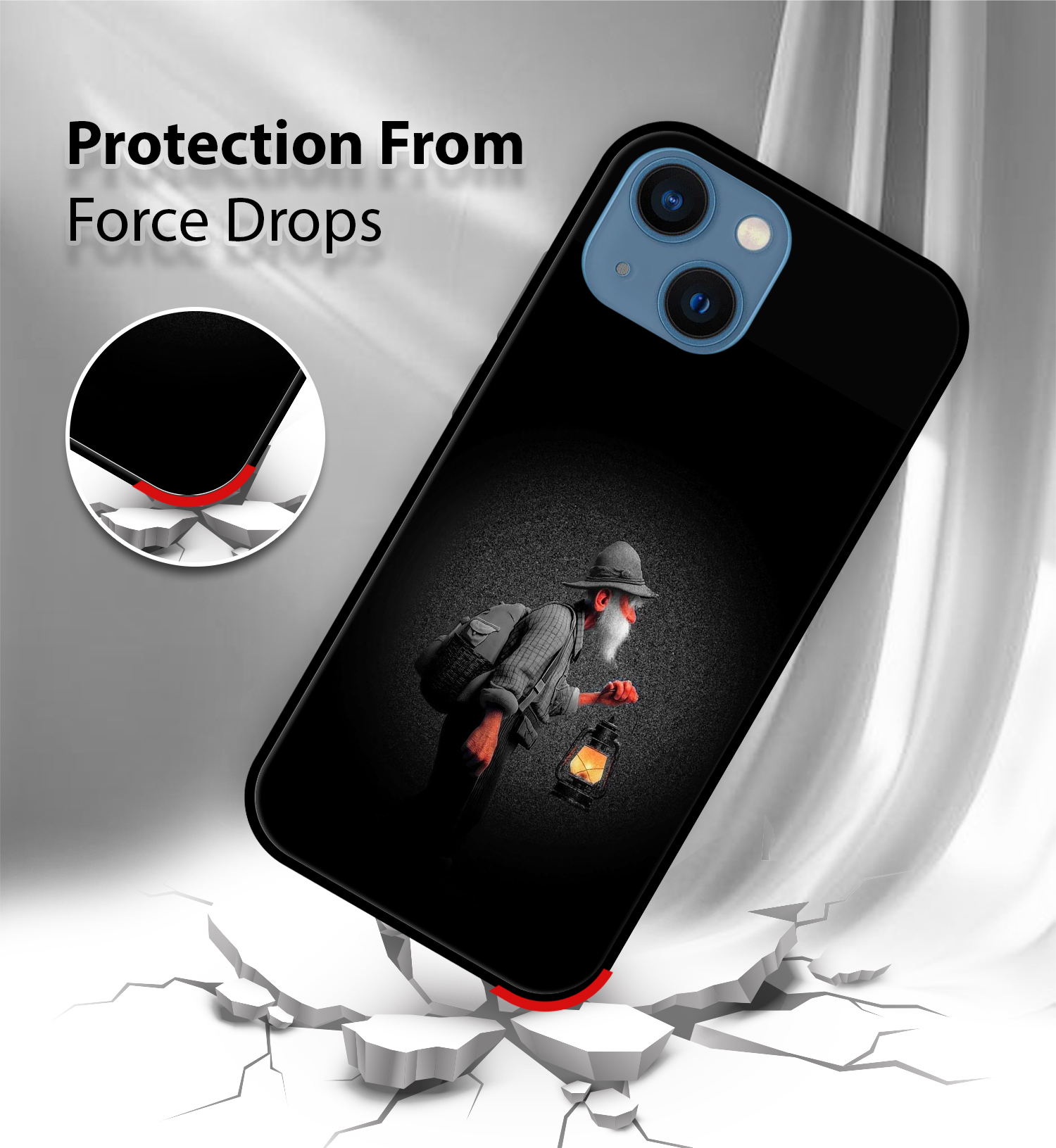 Premium Old Man Lamp iPhone 13 - Image 2