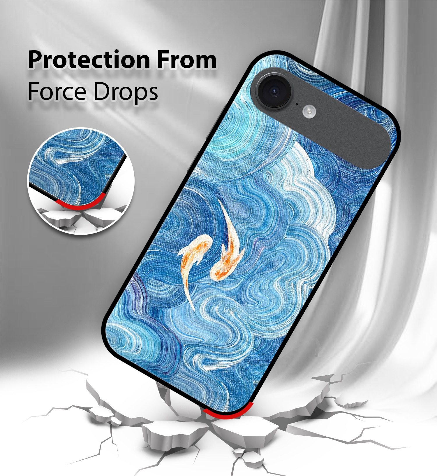 Blue Sea Fish mobile cover iPhone Air