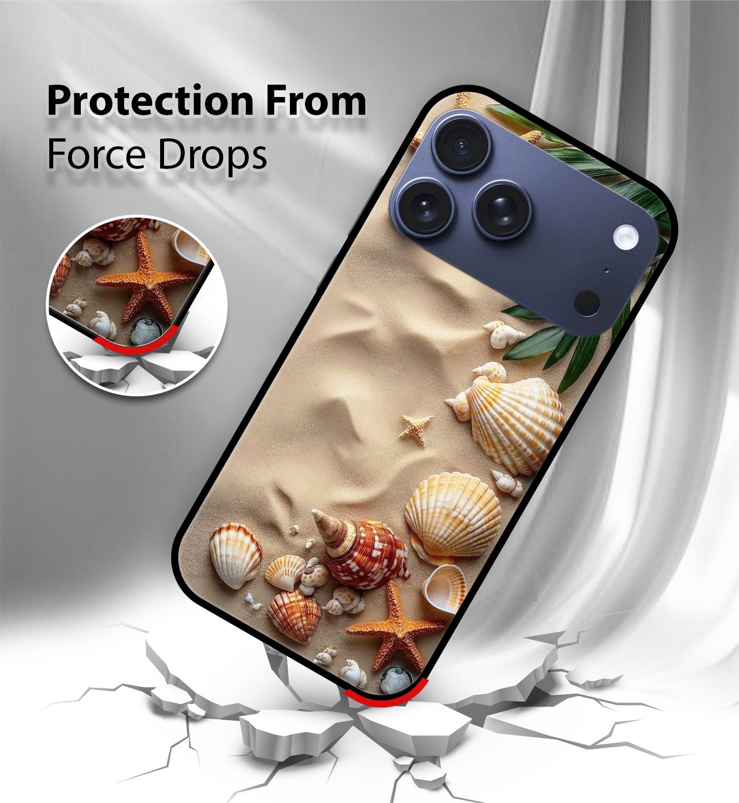 Sand Sea Shell mobile cover iPhone 17 Pro Max