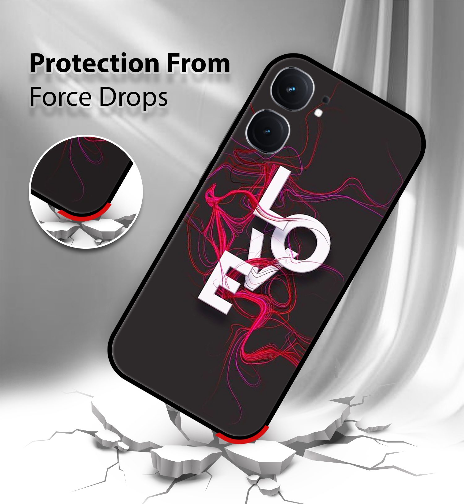 Premium Love Mobile Cover for iQOO Neo 9 Pro - Image 2