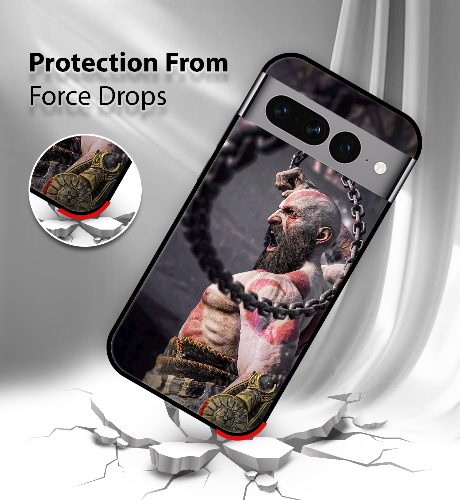 Premium God of Warriors Google Pixel 7 - Image 4