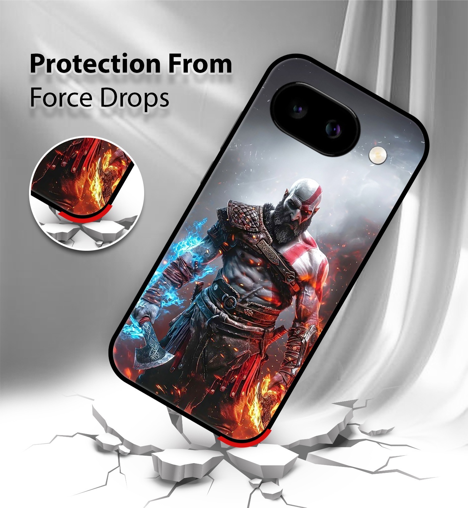 Fire & Ice mobile cover Google Pixel 9A
