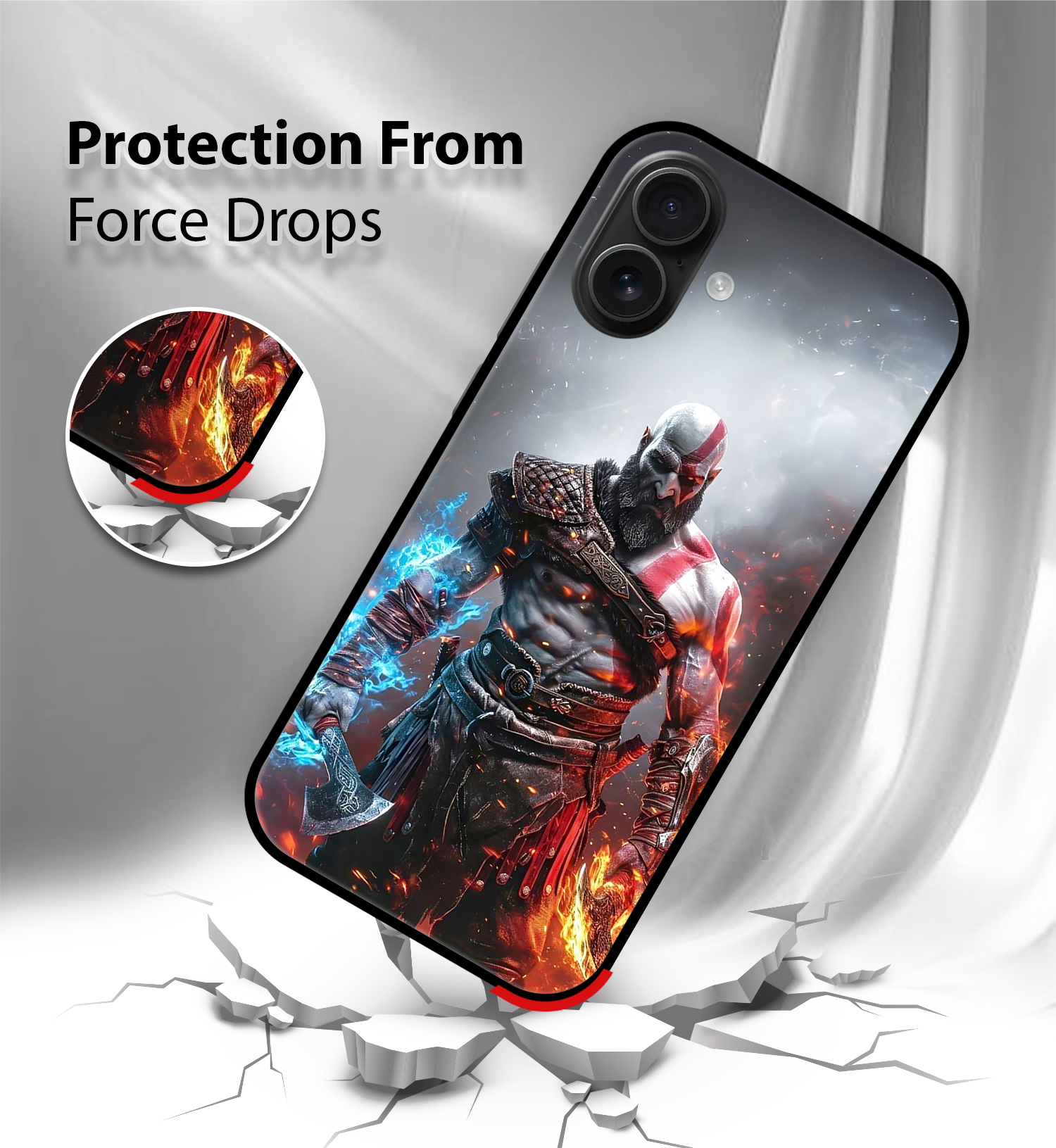 Premium Fire & Ice Warrior iPhone 16 - Image 4
