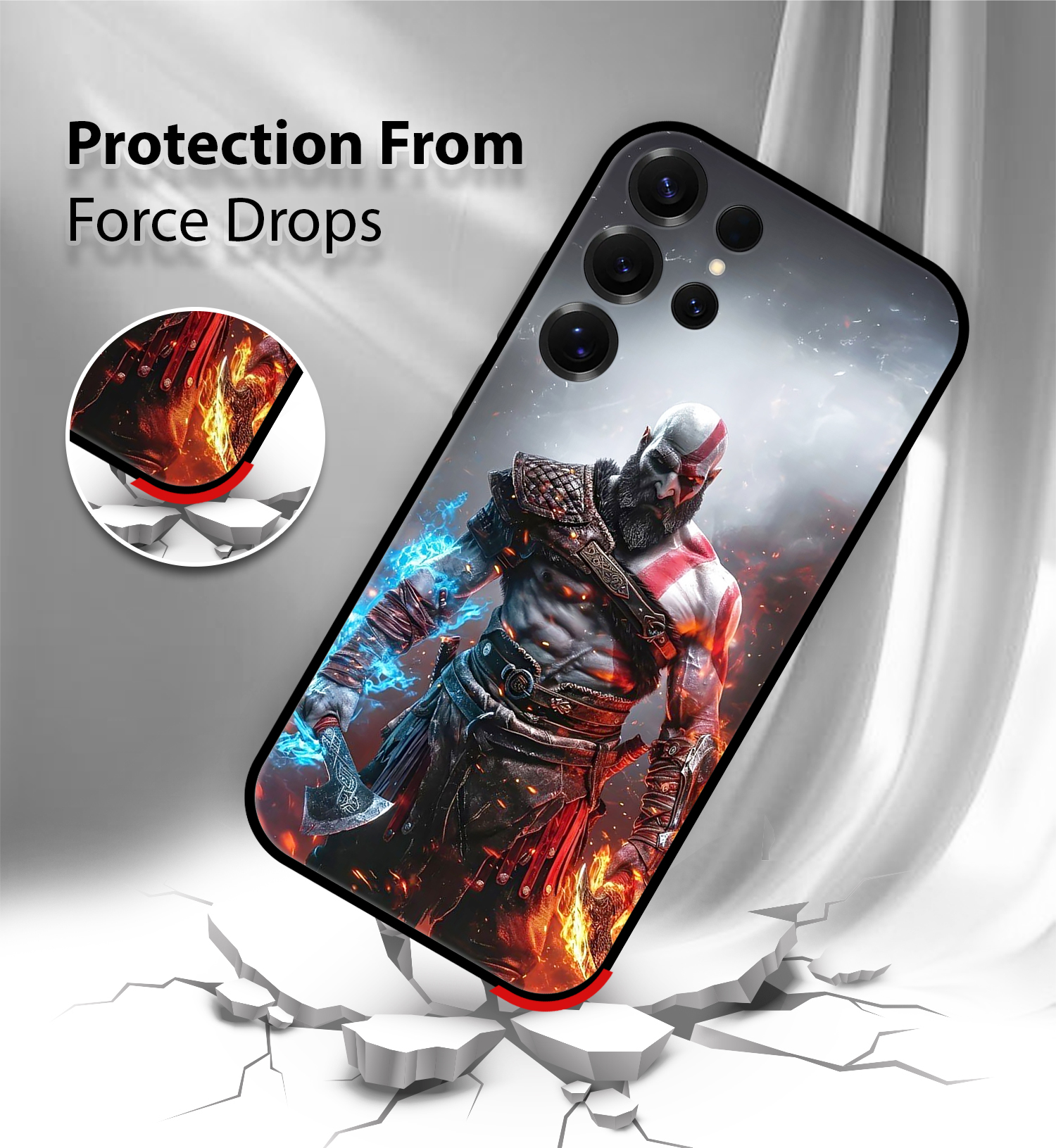 Premium Fire & Ice Warrior Samsung S25 Ultra - Image 2
