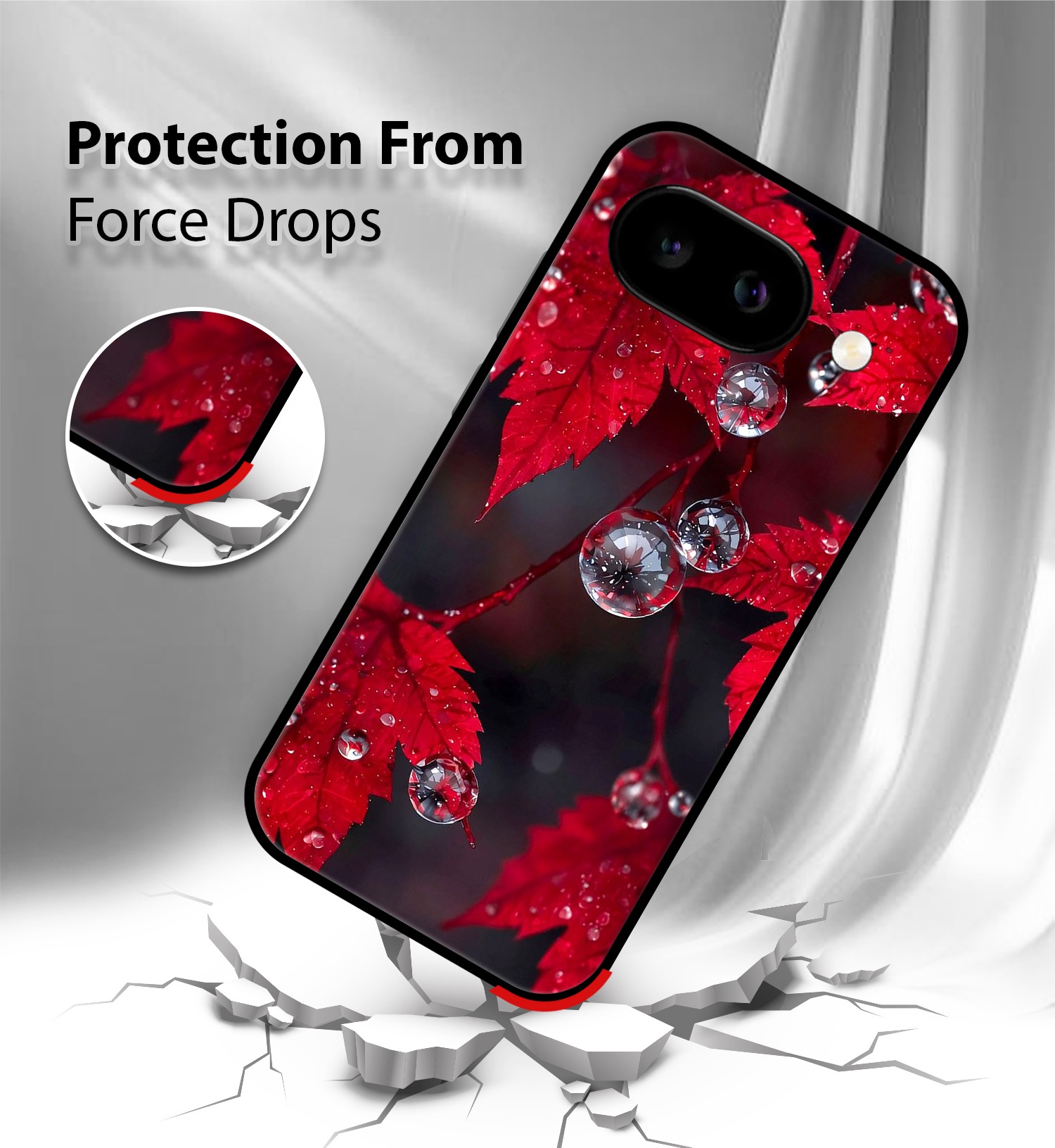 Autumn Red Maple mobile cover Google Pixel 9A