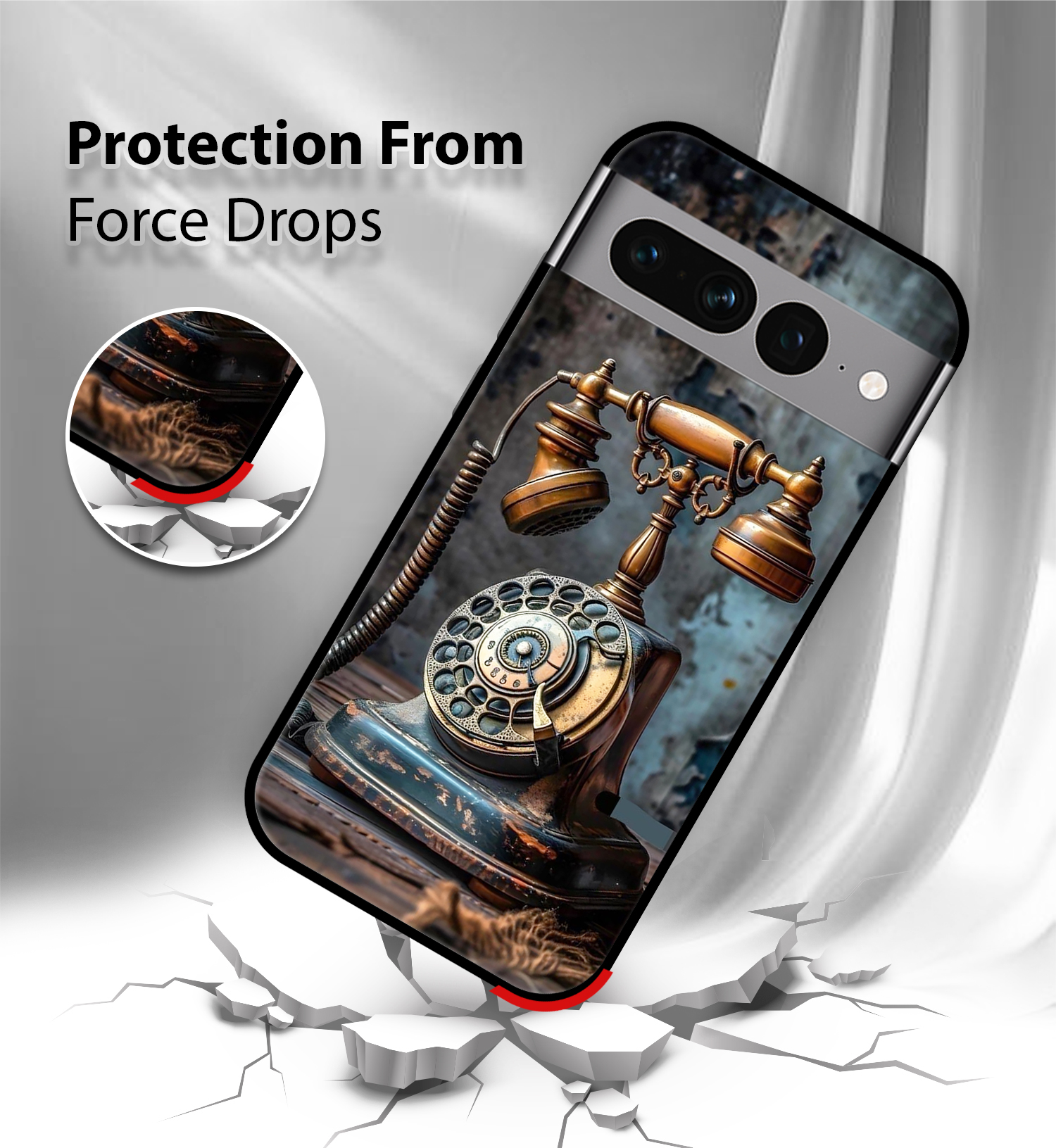 Premium Historic Telephone Google Pixel 7 - Image 3