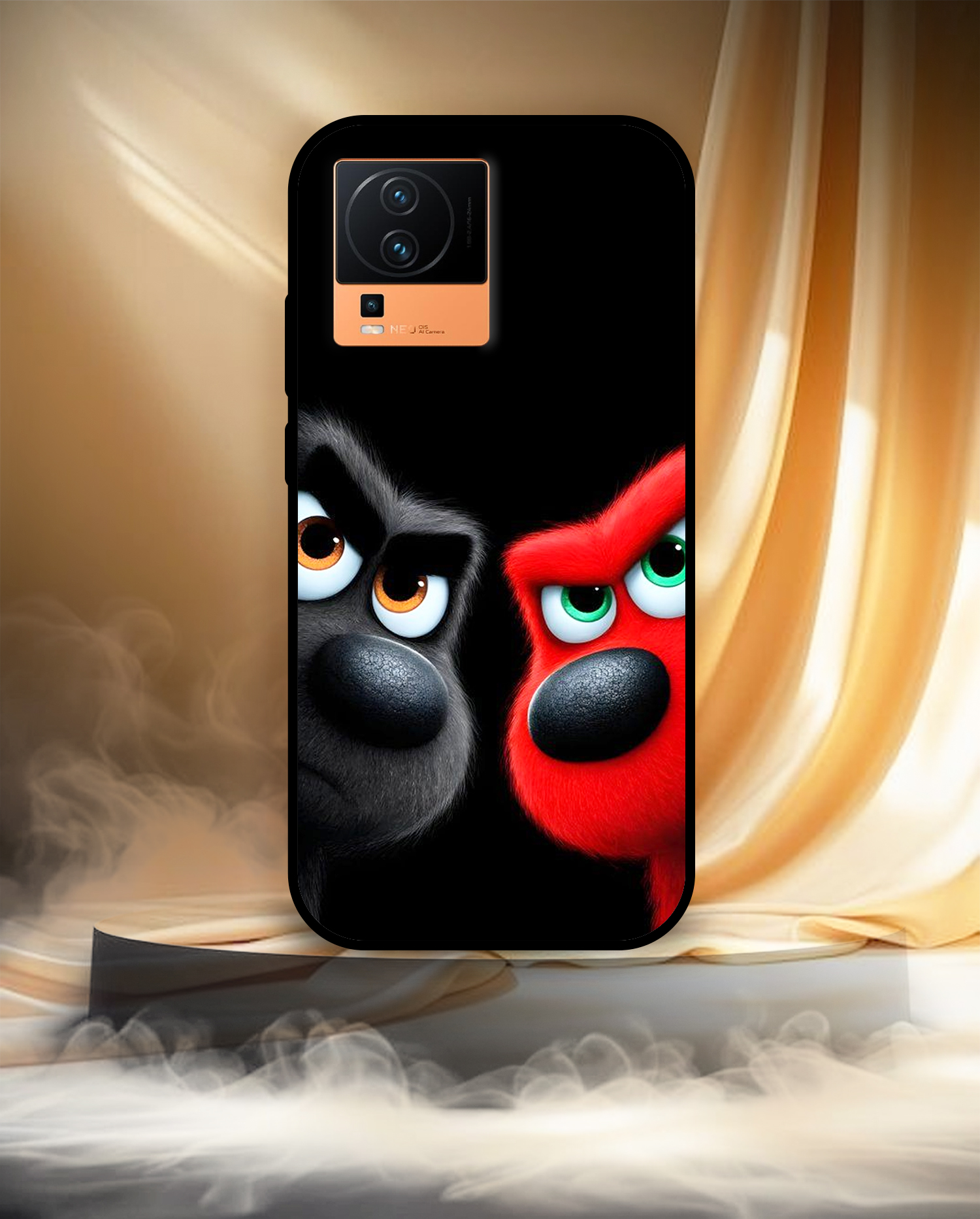 Premium Dual Cartoon Dog Face iQOO Neo 7 - Image 3