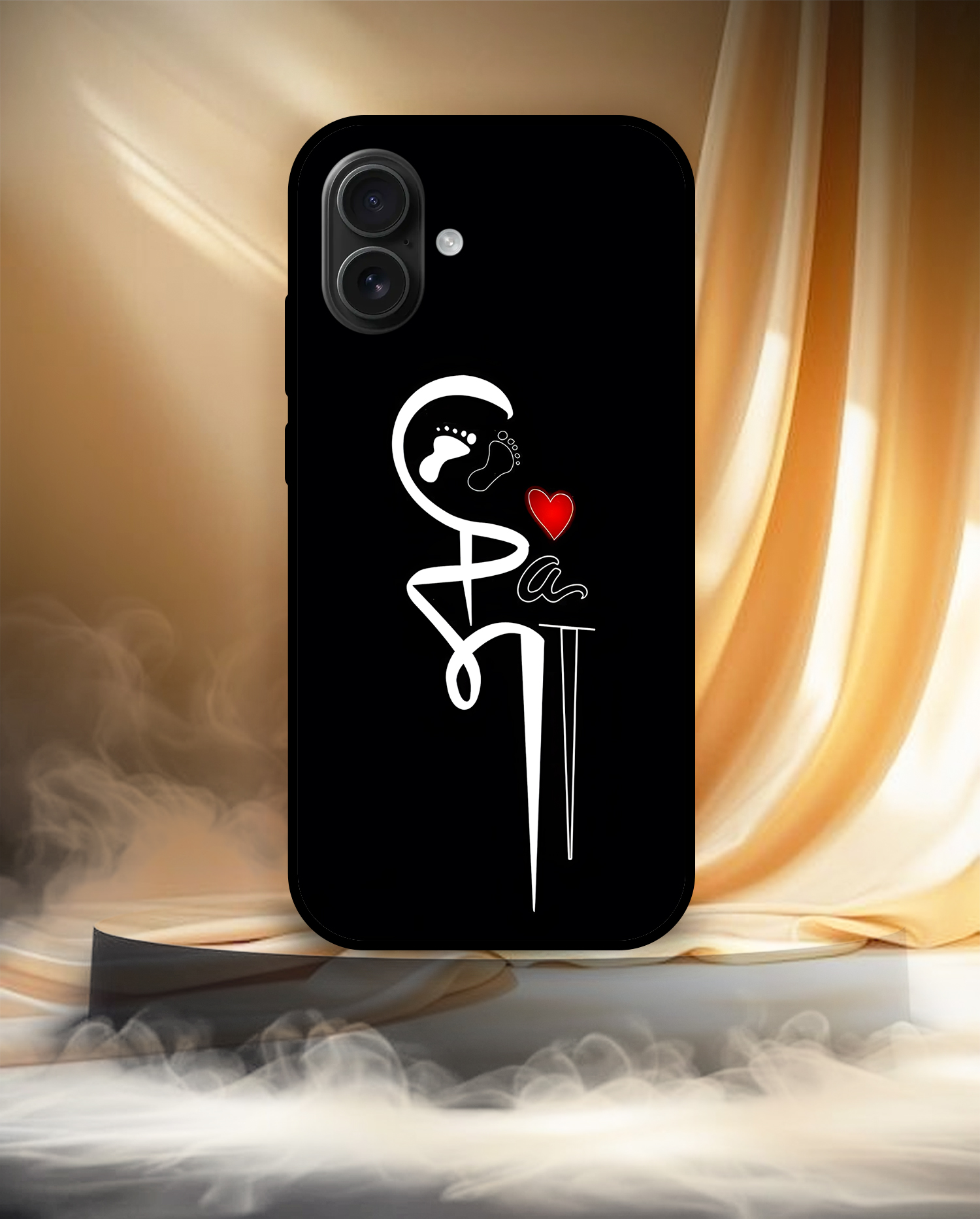 Premium Mother Love Baby Footprint iPhone 16 - Image 3