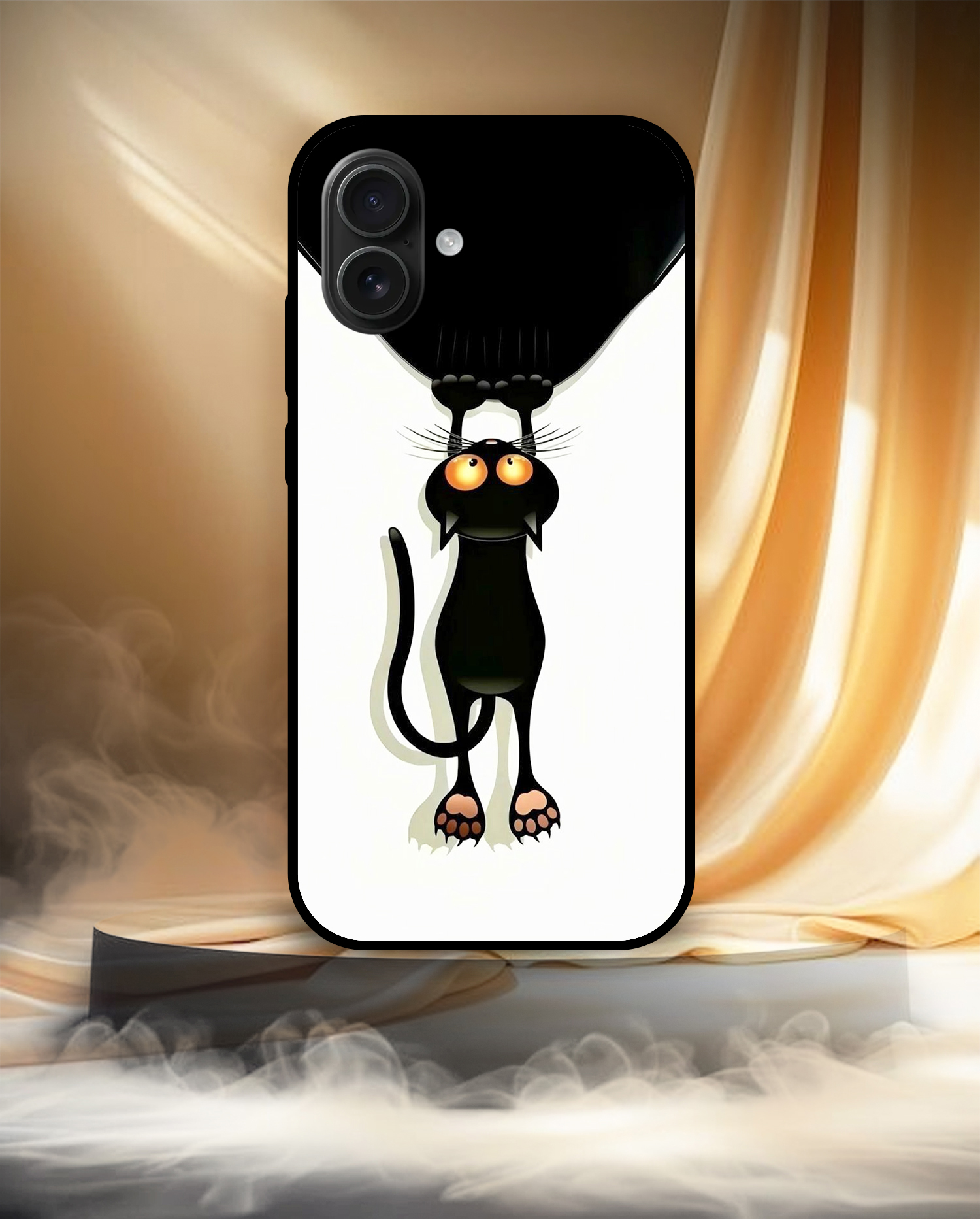 Premium Cute Black Cat iPhone 16 - Image 3