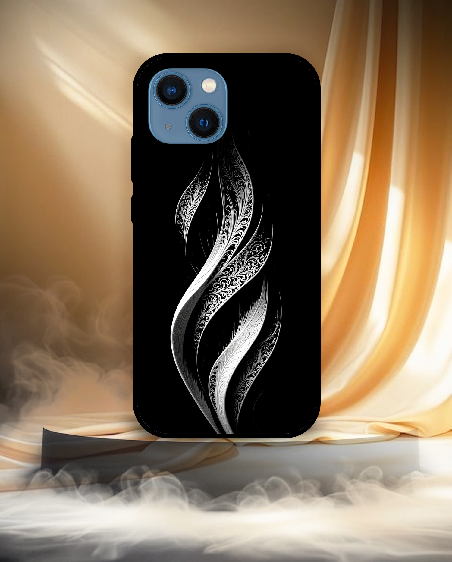 Premium Silver Pattern iPhone 13 - Image 3