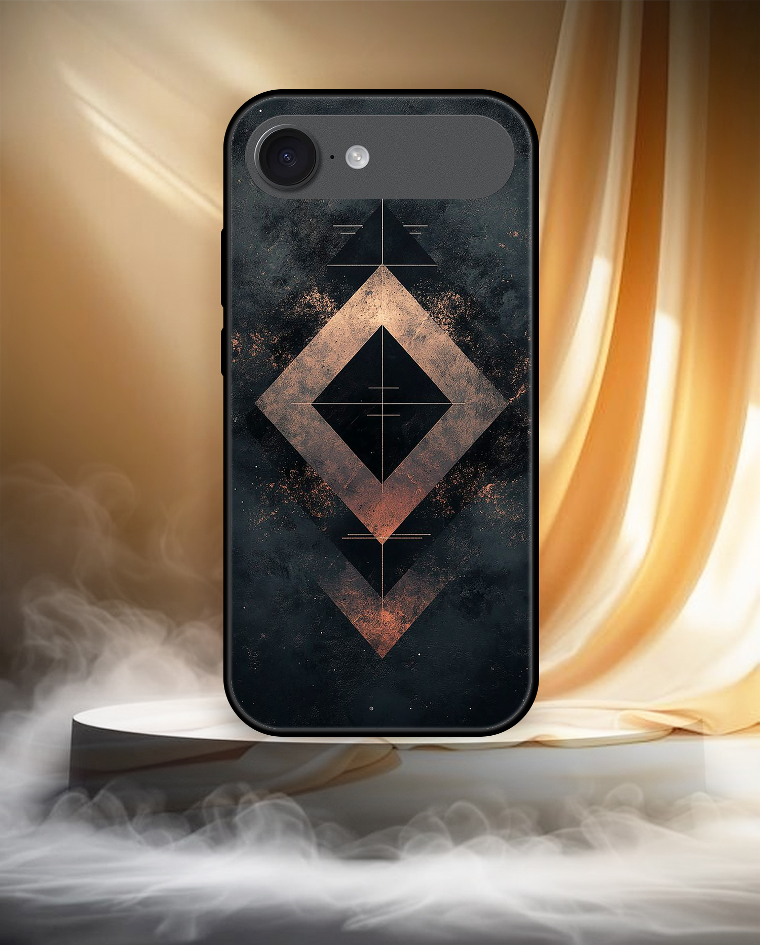 Premium Geometric Bronze Warrior iPhone Air - Image 3